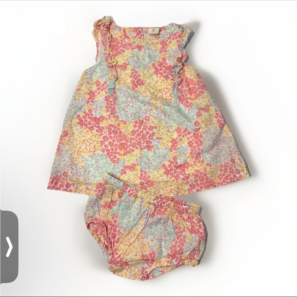 Tucker + Tate Multicolor Floral Dress and Bloomers
